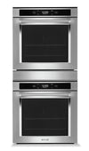 Four mural double KitchenAid de 5,2 pi3 avec convection véritable - KODC504PPS