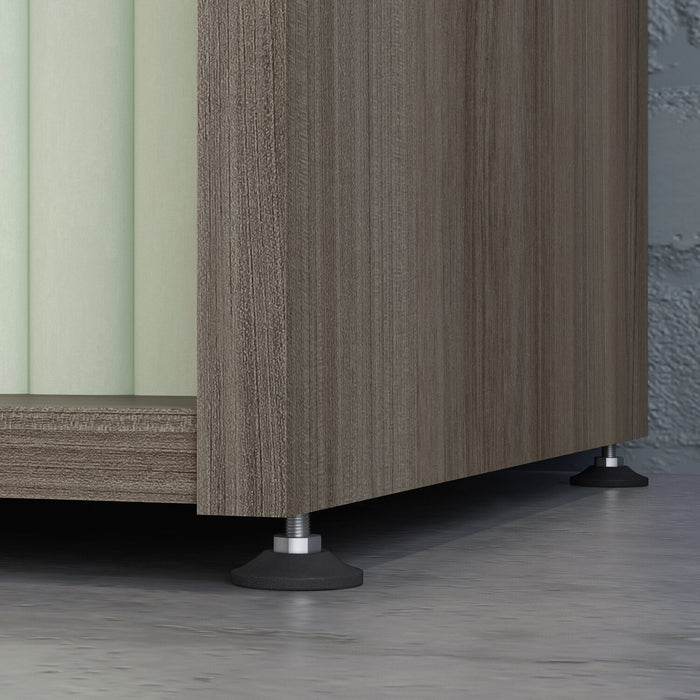 Bibliothèque Affirm de 29,53 po de qualité commerciale à 2 tablettes - orme Hudson