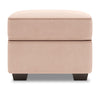 Pouf personnalisable Roll de Sofa Lab de 24 po fabriqué au Canada en tissu d’apparence lin - rose Pax Rose
