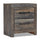Table de nuit Abby de 21,8 po (L) x 24,5 po (H) à 2 tiroirs avec port USB - brune