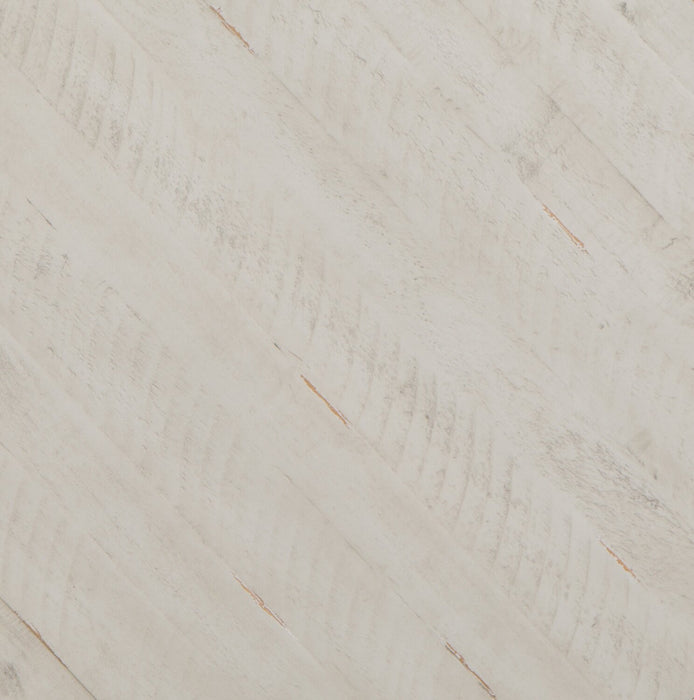 Table de bout ronde traditionnelle Bronwyn de 22 po avec tablette - pin albâtre avec base en bois à volutes