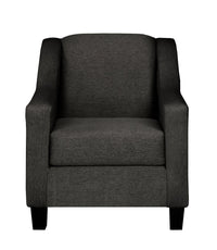 Fauteuil Alda en chenille - anthracite