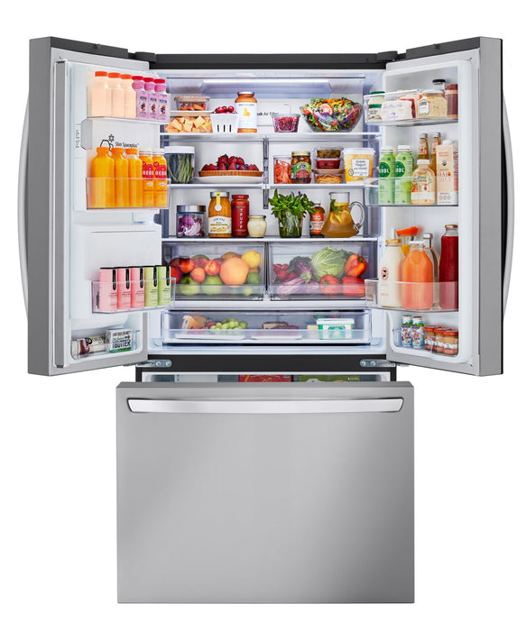 Réfrigérateur LG de 31 pi³ et de 36 po à portes françaises de profondeur standard MAXMC - acier inoxydable Smudge-ProofMD - LRFXS3106S
