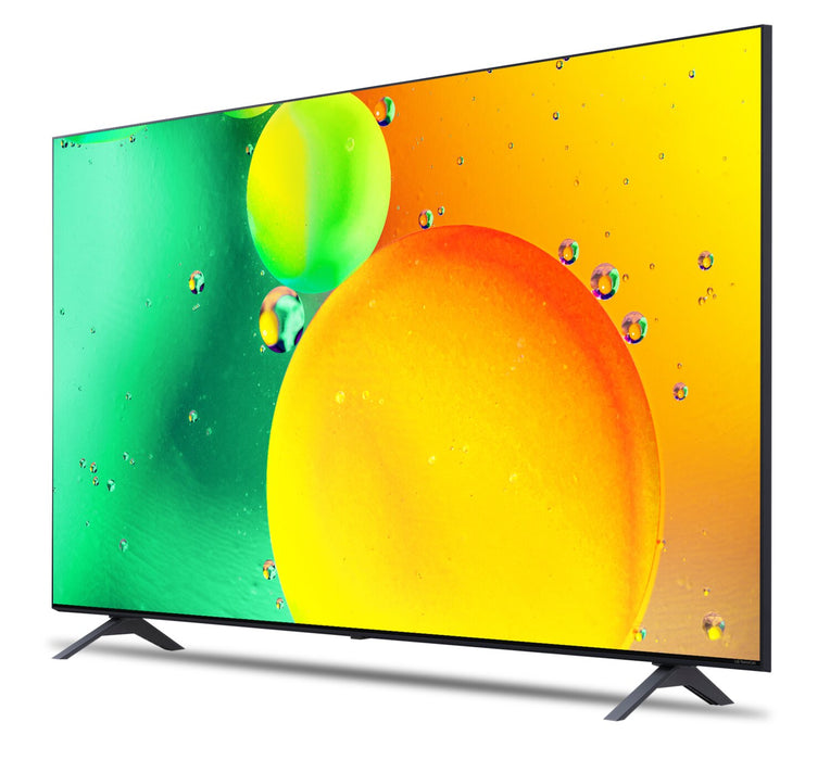 Téléviseur intelligent NanoCell LG HD 4K de 55 po à 60 Hz avec HDR10+, HGiG et ThinQMD (55NANO75UQA.ACC)