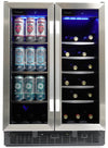 Refroidisseur à boissons Silhouette Emmental de 5,1 pi3 à portes françaises à 2 zones - SBC051D1BSS