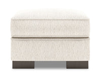 Pouf Track de Sofa Lab de 24 po fabriqué au Canada en tissu de chenille - beige Luxury Sand
