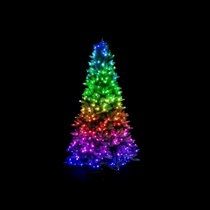 Arbre de Noël illuminé Twinkly de 7,5 pi avec lumières à DEL gérées par application - TWT400SPP-BUS 