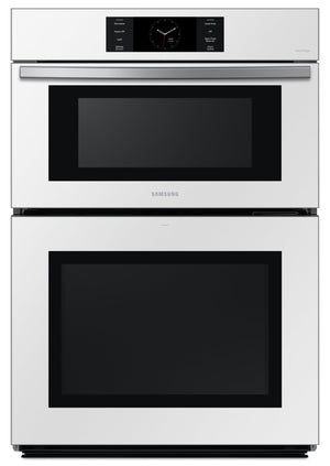 Four à micro-ondes combiné avec four mural électrique Samsung de 7 pi³ et de 30 po - blanc - NQ70CB700D12AA