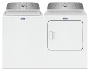 Laveuse à chargement par le haut de 5,2 pi³ et sécheuse électrique de 7 pi³ de Maytag