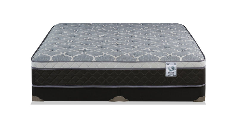 Ensemble matelas à Euro-plateau divisé à profil bas Salerno de Springwall pour grand lit
