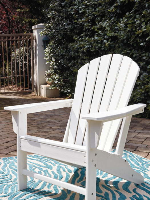 Chaise Adirondack Bask pour la terrasse à l’extérieur - plastique à haute densité, résistante aux rayons UV et aux intempéries - blanche