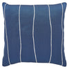 Coussin décoratif rayé pour l’intérieur et l’extérieur - bleu marine