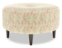  Pouf The Curve de Sofa Lab de 31 po fabriqué au Canada en tissu - Garden multicolore 