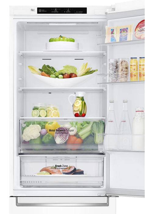 Réfrigérateur LG de 12 pi³ et de 23 po de profondeur comptoir à congélateur inférieur - blanc - LBNC12231W