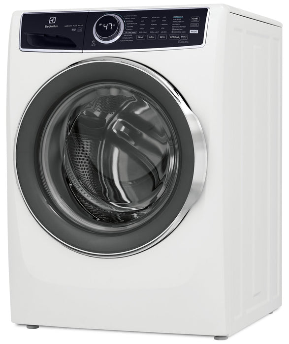 Laveuse à la vapeur haute efficacité Electrolux à chargement frontal de 4,5 pi³ - blanche - superposable - ELFW7537AW