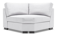 Fauteuil courbé en coin Track de la collection Sofa Lab - Pax Ice