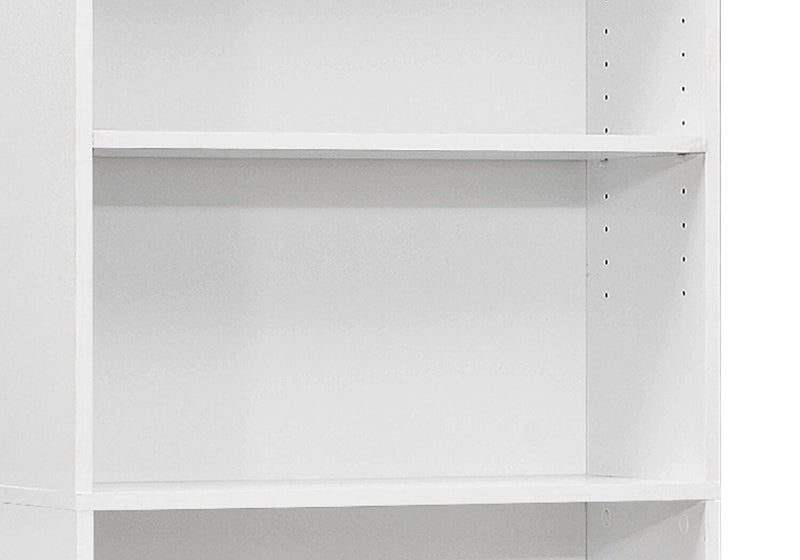 Bibliothèque Slade de 24,75 po à 5 tablettes - blanche