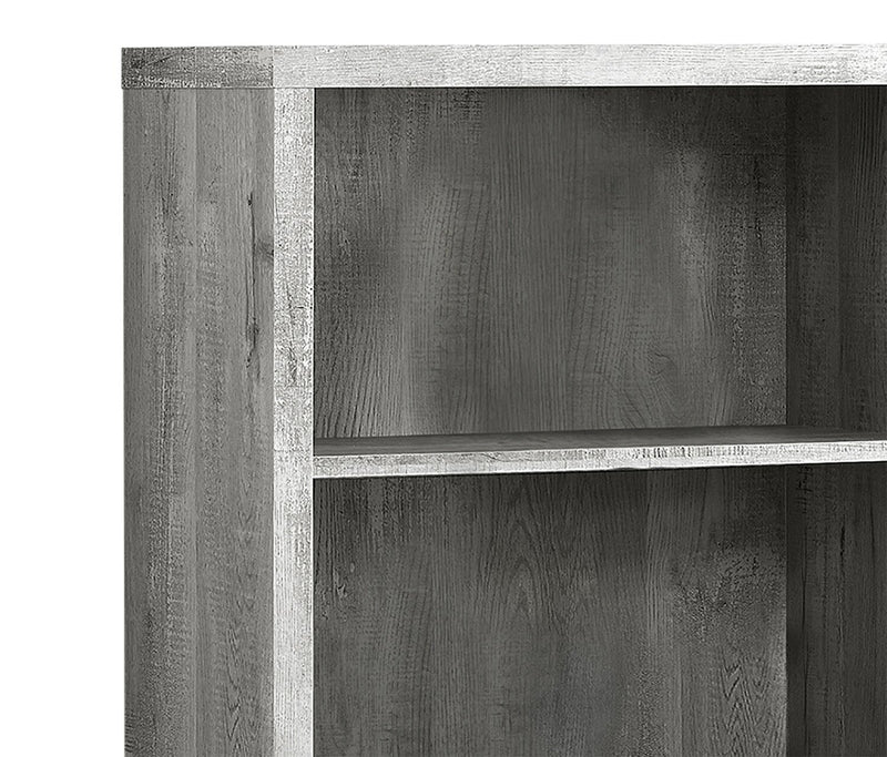 Bibliothèque Slade de 23,75 po à 4 tablettes - grise