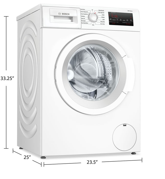 Laveuse compacte Bosch de série 300 à chargement frontal de 2,2 pi³ et de 24 po - WGA12400UC