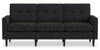 Sofa modulaire BLOK de Scott Living de 88,97 po en tissu avec accoudoirs à l’anglaise et coussins réversibles - gris anthracite