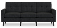  Sofa modulaire BLOK de Scott Living de 88,97 po en tissu avec accoudoirs à l’anglaise et coussins réversibles - gris anthracite