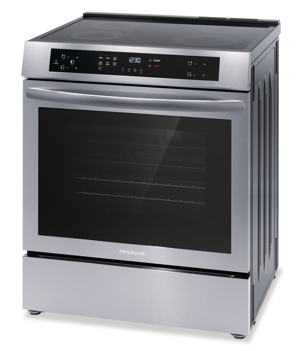 Cuisinière à induction Frigidaire de 5,3 pi³ avec surface de cuisson facile à nettoyer et cuisson par convection - acier inoxydable - FCFI308CAS
