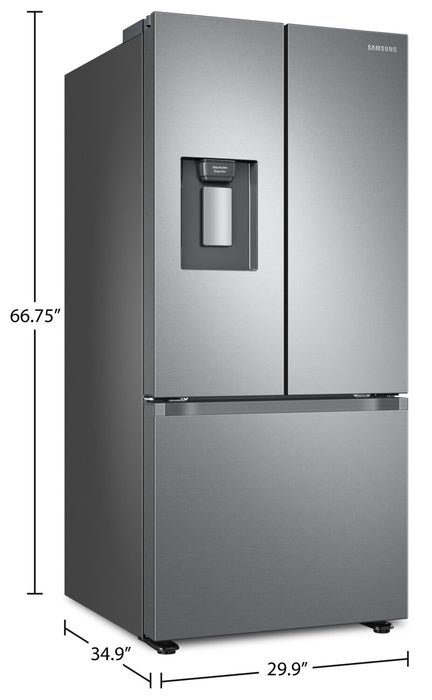 Réfrigérateur Samsung de 22,1 pi³ et de 30 po à portes françaises - acier inoxydable - RF22A4221SR/AA