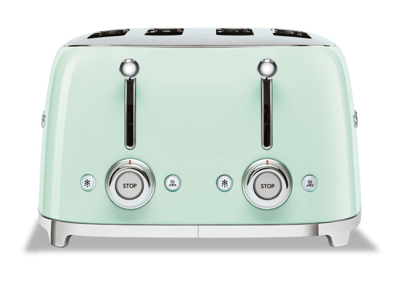 Grille-pain Smeg à fentes longues pour 4 tranches - TSF03PGUS