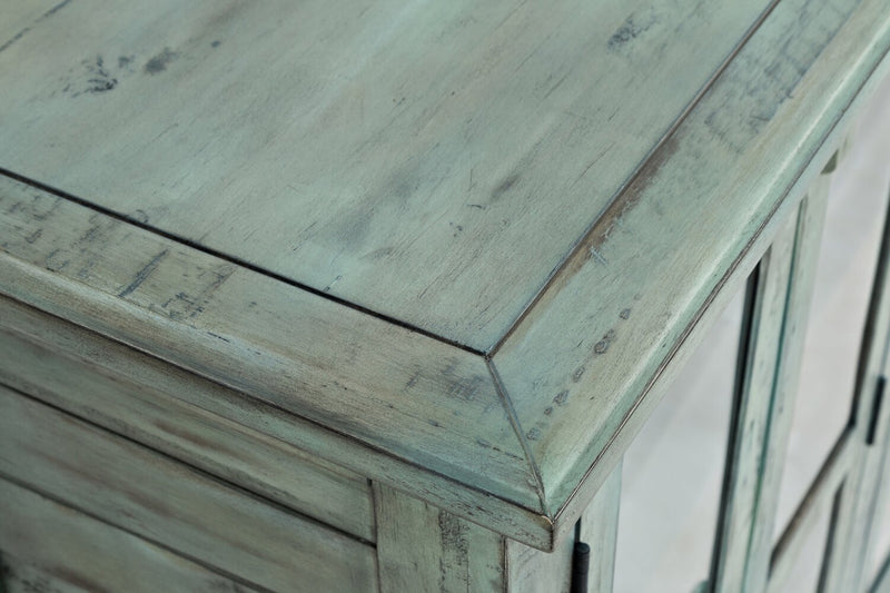 Armoire décorative Rocco de 48 po avec 4 portes - bleu antique