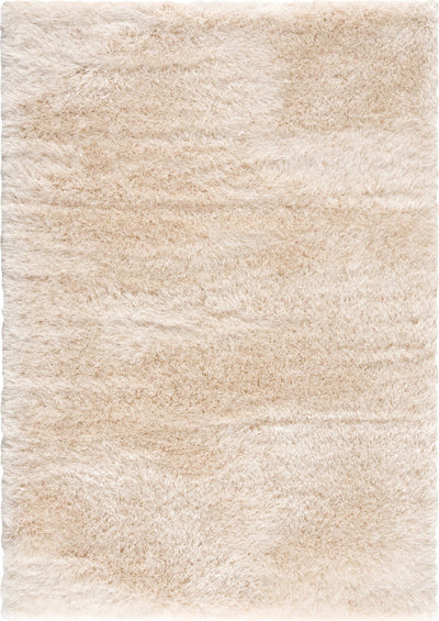 Harlow Beige Shag Area Rug - 7'9" x 9'5" 