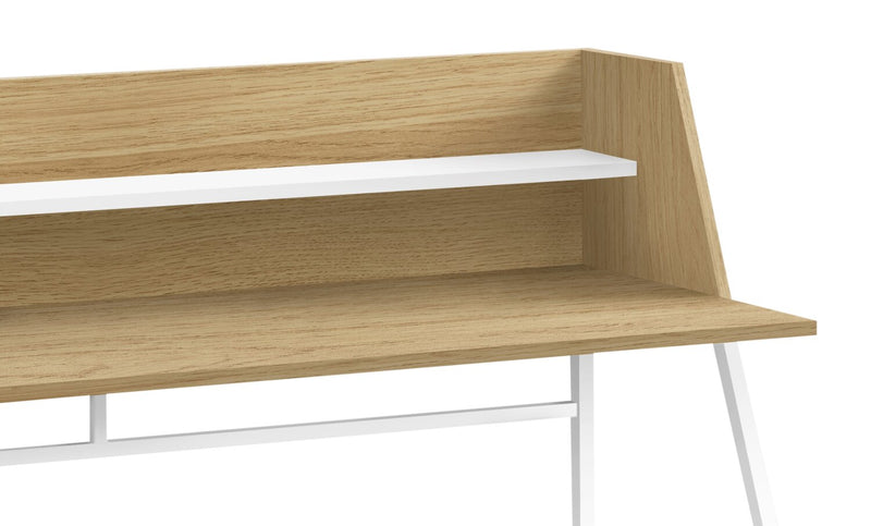 Bureau Lawson de 47,25 po avec petite crédence - naturel