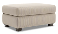 Pouf de rangement The Trunk de Sofa Lab de 39 po fabriqué au Canada en tissu - beige Mushroom Beige