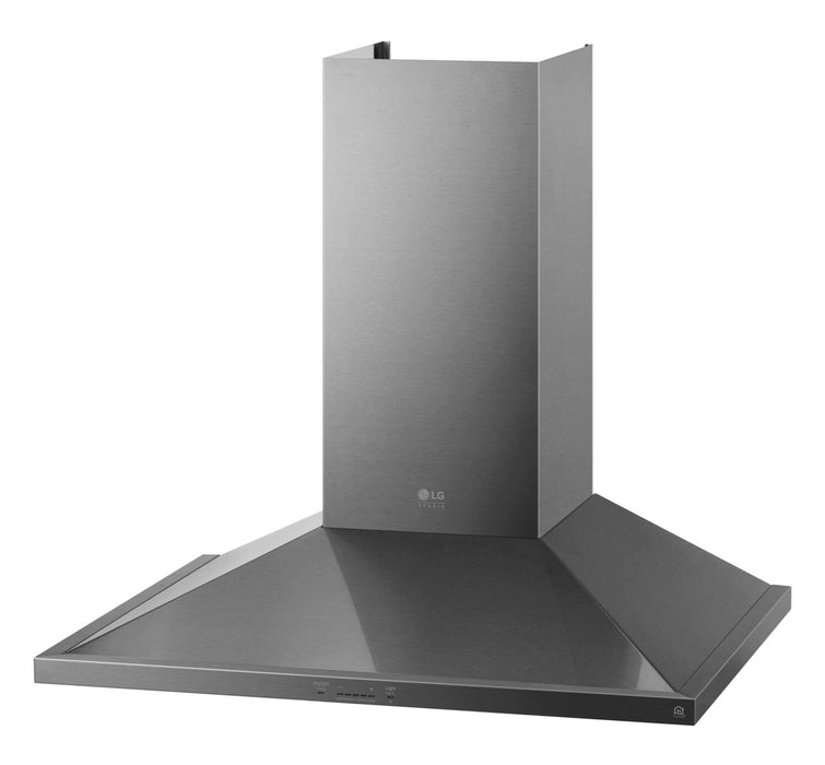 Hotte cheminée intelligente de cuisinière LG Studio de 30 po et de 600 pi3/min - acier inoxydable - LSHD3080ST