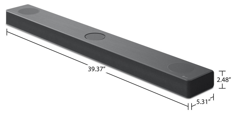 Barre de son 480 W 3.1.3 canaux LG, caisson d’extrêmes graves sans fil et son haute résolution - S80QY.DCANLLK