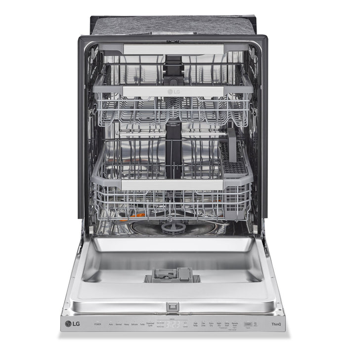Lave-vaisselle LG à commandes sur le dessus avec technologie QuadWashMC Pro et système Dynamic DryMC – LDPM6762S