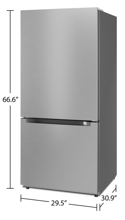 Réfrigérateur Midea de 18,7 pi³ à congélateur inférieur - MRB19B7AST
