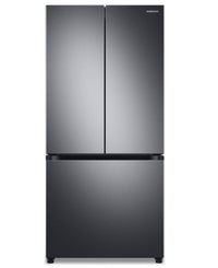  Réfrigérateur Samsung de 24,5 pi³ et de 33 po à portes françaises avec zone de boissons Beverage Cen…