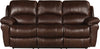 Sofa à inclinaison électrique Kobe en cuir véritable - brun 