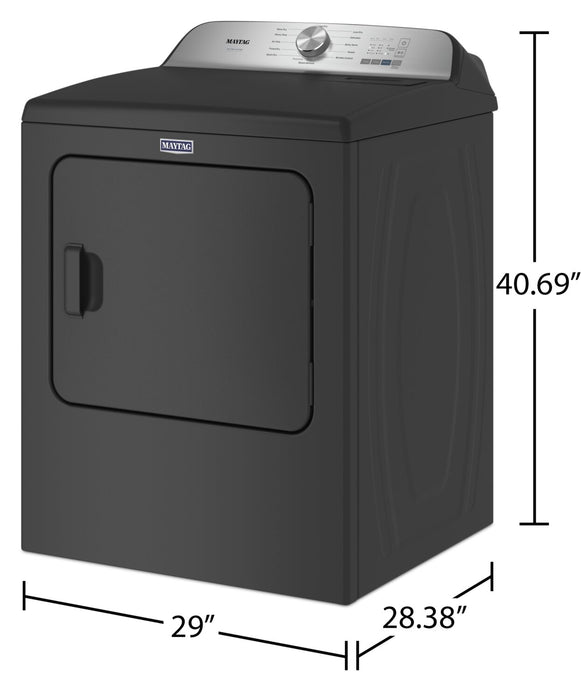 Sécheuse à gaz Maytag Pet Pro de 7 pi³ - noir volcan - MGD6500MBK