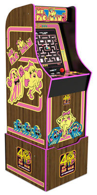  Borne d’arcade Ms. PAC-MANMC édition 40e anniversaire de Arcade1Up avec plateforme