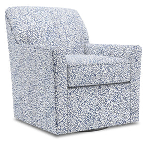 Fauteuil d’appoint pivotant Sofa Lab personnalisable de 31 po fabriqué au Canada en tissu - Spa multicolore