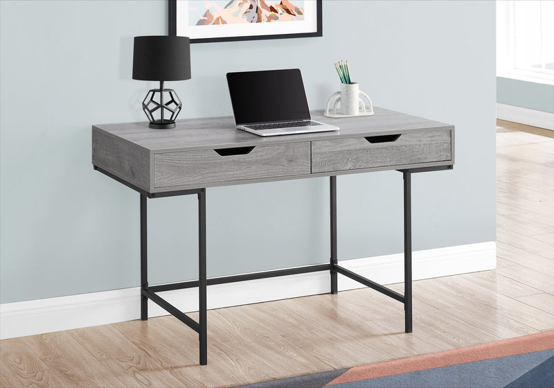 Bureau Butler de 47,25 po à 2 tiroirs - gris