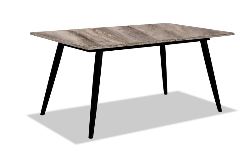 Gatsby Dining Table - Industrial style Dining Table in Grey Laminated Wood, Medium Density Fibreboard (MDF), Metal