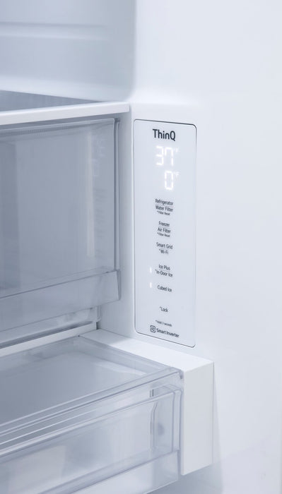 Réfrigérateur LG de 31 pi³ et de 36 po à portes françaises de profondeur standard MAXMC - acier inoxydable Smudge-ProofMD - LRFXS3106S