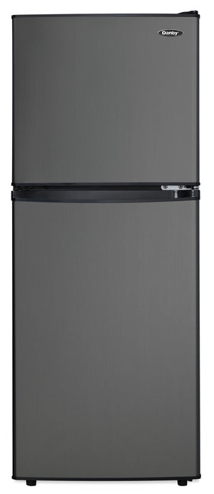 Mini réfrigérateur Danby de 4,7 pi³ et de 19 po à congélateur supérieur - acier inoxydable noir -…