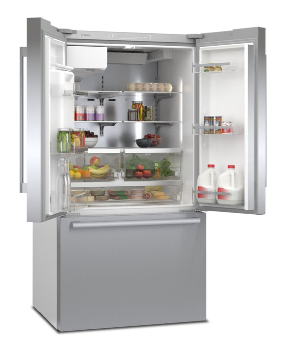 Réfrigérateur Bosch de série 500 de 26 pi3 à portes françaises - B36FD50SNS