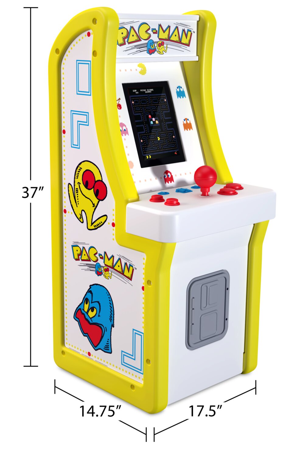 Bandai Namco 09545 Pac-Man Arcade Game Console Playable nostalgia 1980s retro Bandai Namco 09545 Pac-Man Arcade Game Console Playable nostalgia 1980s retro