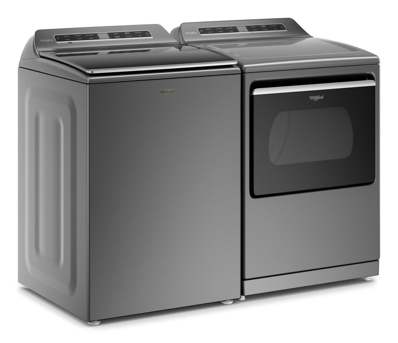 Laveuse de 6,0 pi³ à chargement par le haut et sécheuse électrique de 7,4 pi³ de Whirlpool 