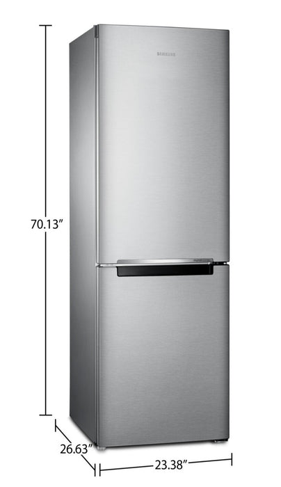 Réfrigérateur Samsung de 11,3 pi³ et de 24 po à congélateur inférieur - acier inoxydable - RB10FSR4ESR/AA