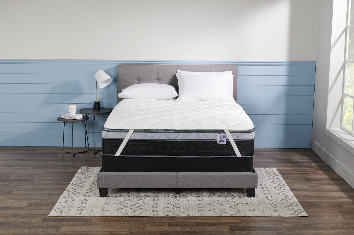 Springwall Salerno Surmatelas luxueux ferme Gold de Springwall 2 po pour lit double - Brick